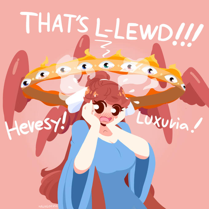 Angels are very sensitive to lewd stuff by murgoten | Lewd | Know Your Meme