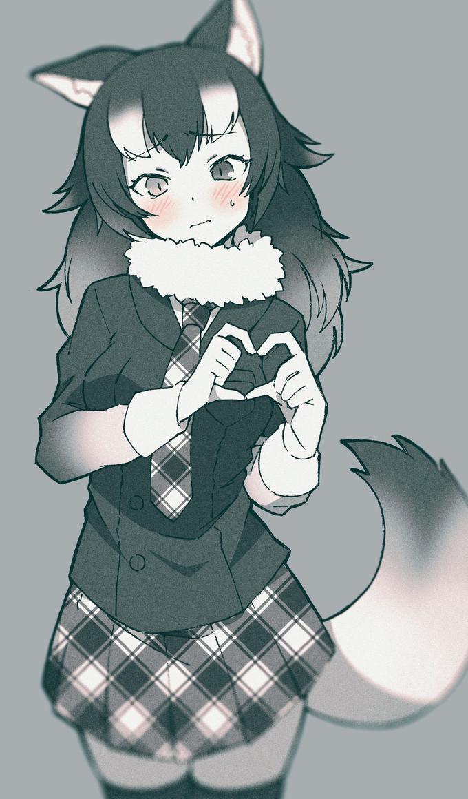 Wolf Heart-kun | Kemono Friends | Know Your Meme