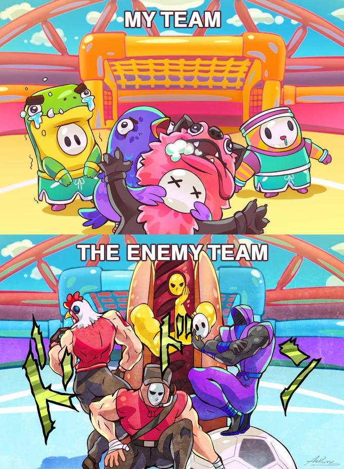 MY TEAM THE ENEMY TEAM