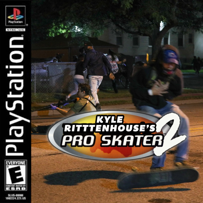 Payan KYLE RITTTENHOUSE'S PRO SKATER EVERYONE COMTENT RATR ESRB 1002224221.US PlayStation