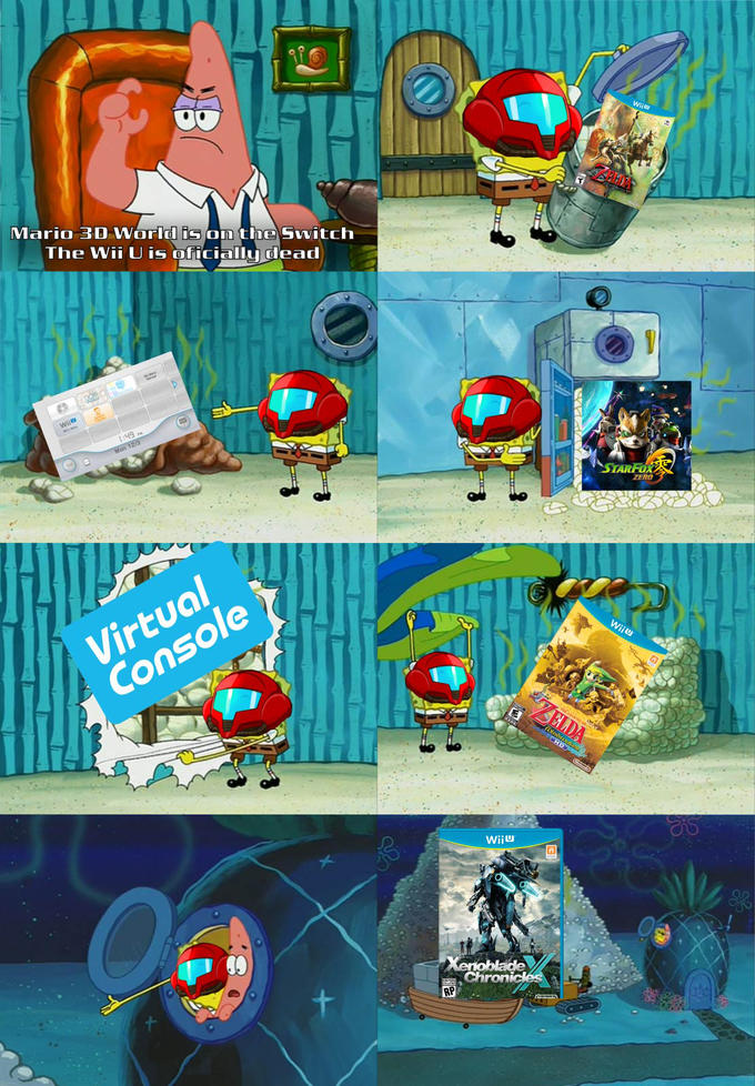 Wiju Mario 3D World is on the Switch The Wii U is oficially dead Wij :49 M Mon 12/3 STARFOX ZERO Virtual Console Wiju ELDA CHD Wiju Xenoblade Chronicles RP