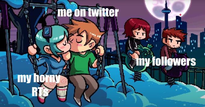 me on twitter my followers my horny RTS