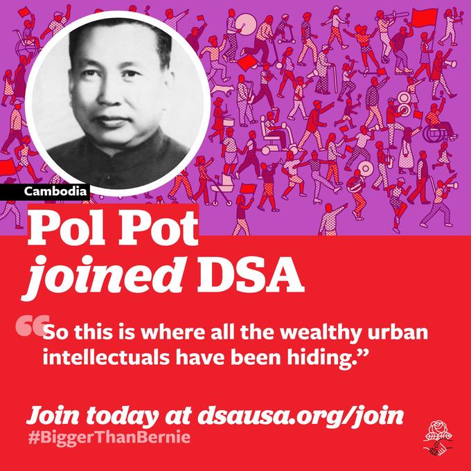 The joke is that Pol Pot hated cities, intellectuals and the wealthy.