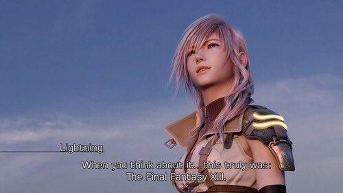 Lightning When you think about it...this truly was: The Final Fantasy XIII.