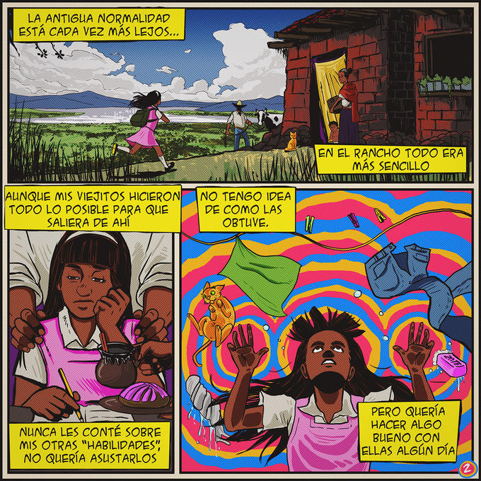 LA ANTIGUA NORMALIDAD ESTÁ CADA VEZ MÁS LEJOS.. EN EL RANCHO TODO ERA MÁS SENCILLO AUNQUE MIS VIEJITOS HICIERON TODO LO POSIBLE PARA QUE SALIERA DE AHÍ NO TENGO IDEA DE COMO LAS OBTUVE, NUNCA LES CONTÉ SOBRE MIS OTRAS "HABILIDADES", NO QUERÍA ASUSTARLOS PERO QUERÍA HACER ALGO BUENO CON ELLAS ALGÚN DÍA