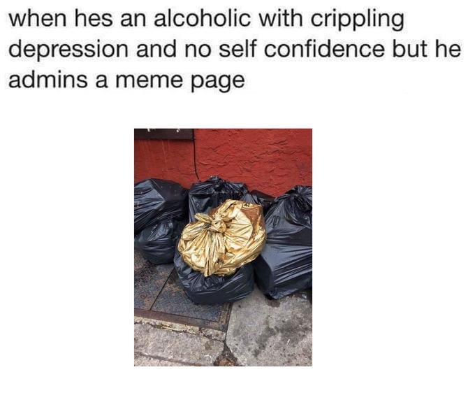 Gold Trash Bag  Know Your Meme