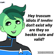 som Hey truscum idiots if tendies don't exist why are they so heckin cute and valid? PIC-COLLAGE