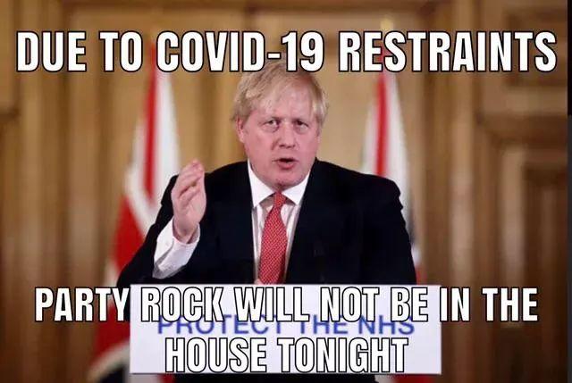 DUE TO COVID-19 RESTRAINTS PARTY ROCK WILL NOT BE IN THE HOTECETHE NH3 HOUSE TONIGHT