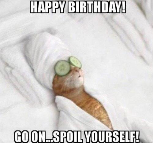 HAPPY BIRTHDAY! GO ON.SPOIL YOURSELF!