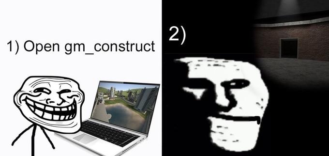 2) 1) Open gm_construct