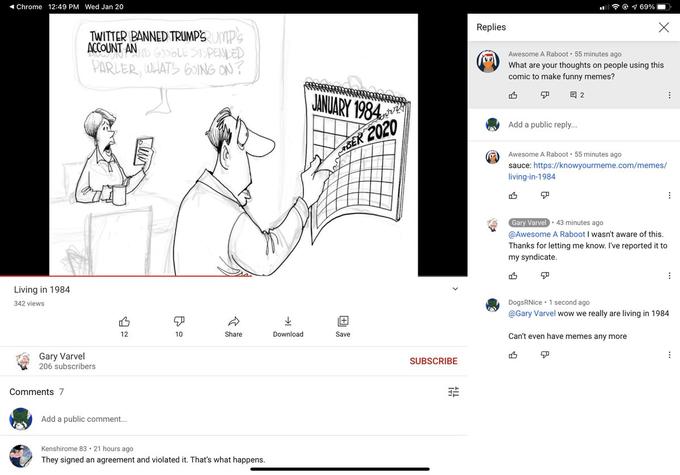 Response Living In 1984 Know Your Meme