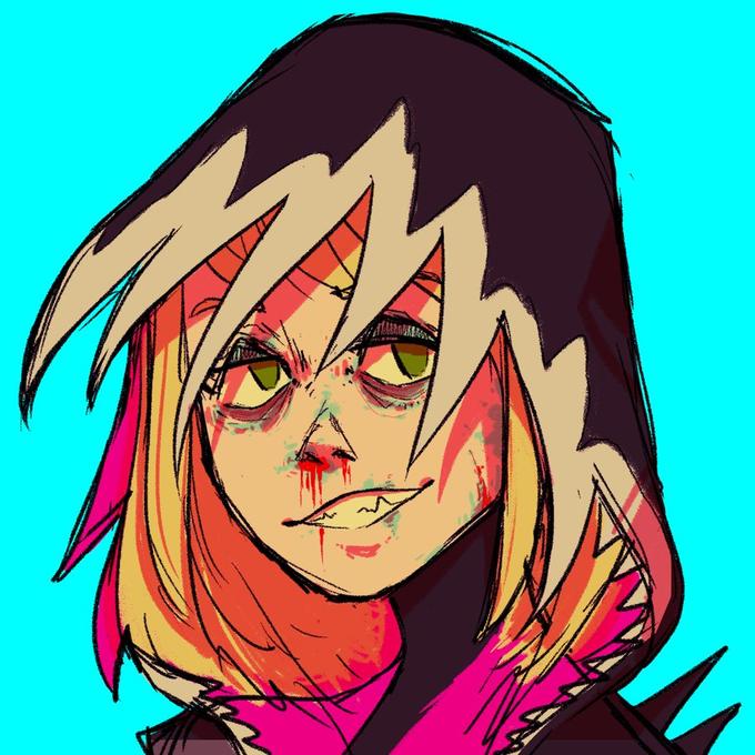 Invisinewt's description
"Got to the Gwenom issues
I'm real tired I just wanted to draw a real nasty face and also the gwenom costume is rad"