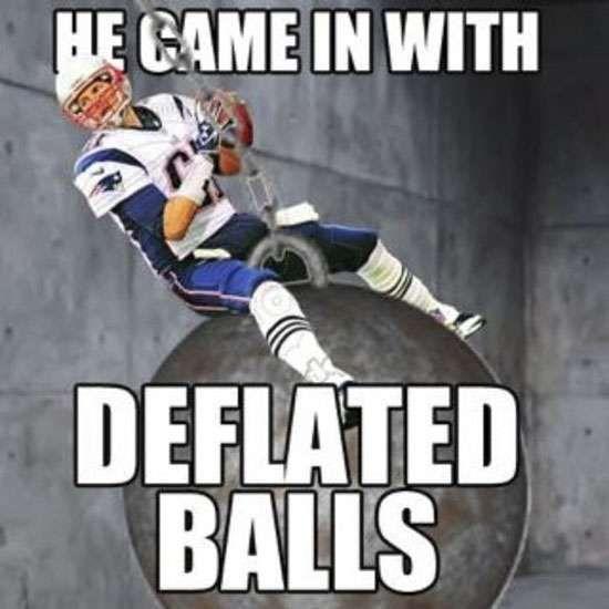 HE CAME IN WITH DEFLATED BALLS