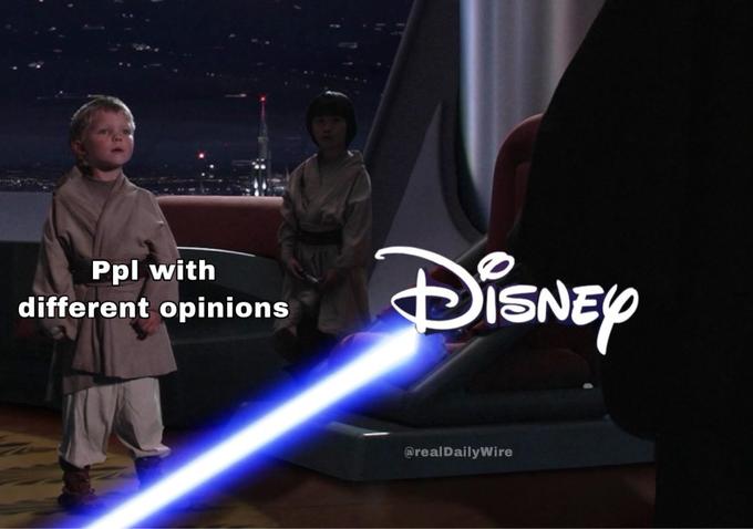 DISNEY Ppl with different opinions @realDailyWire