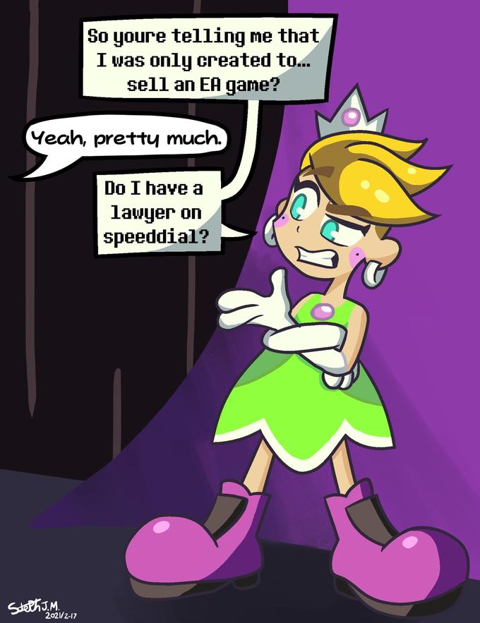 So youre telling me that I was only created to... sell an EA game? Yeah, pretty much. Do I have a lawyer on speeddial? Steth M. 2021/2-17