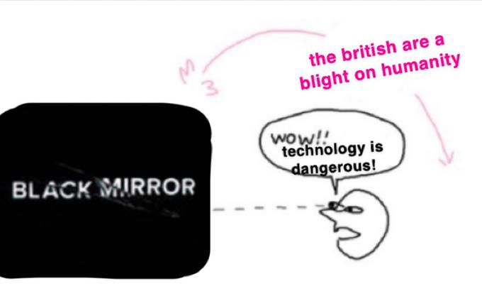 the british are a blight on humanity wow!! technology is dangerous! BLACK MIRROR