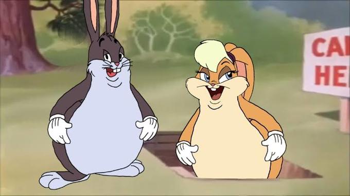 Big Chungus Bugs Bunny and Lola Bunny