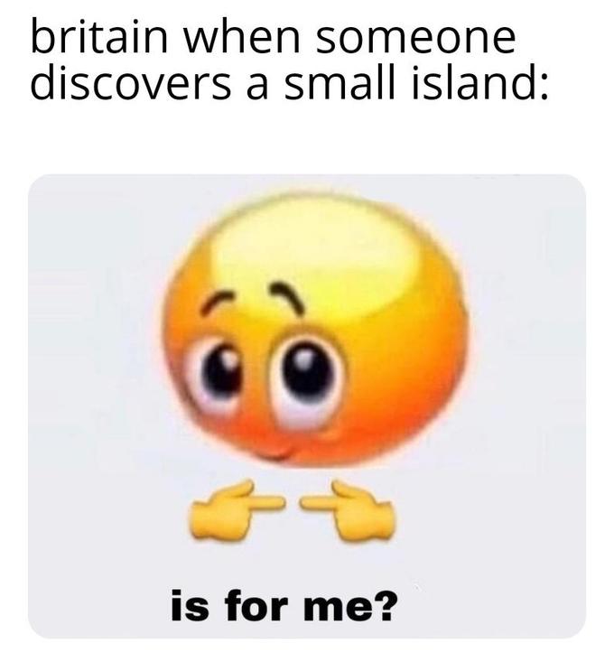 britain when someone discovers a small island: is for me?