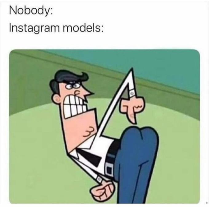 Nobody: Instagram models: