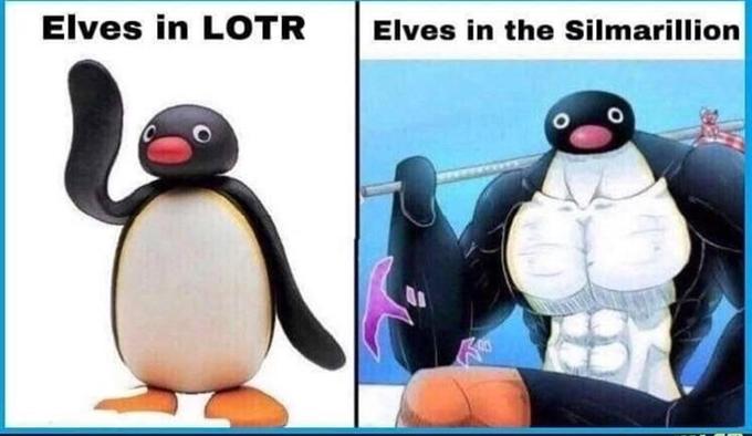 Elves in LOTR Elves in the Silmarillion