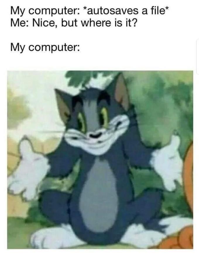 What are you, the saving files police? | Know Your Meme