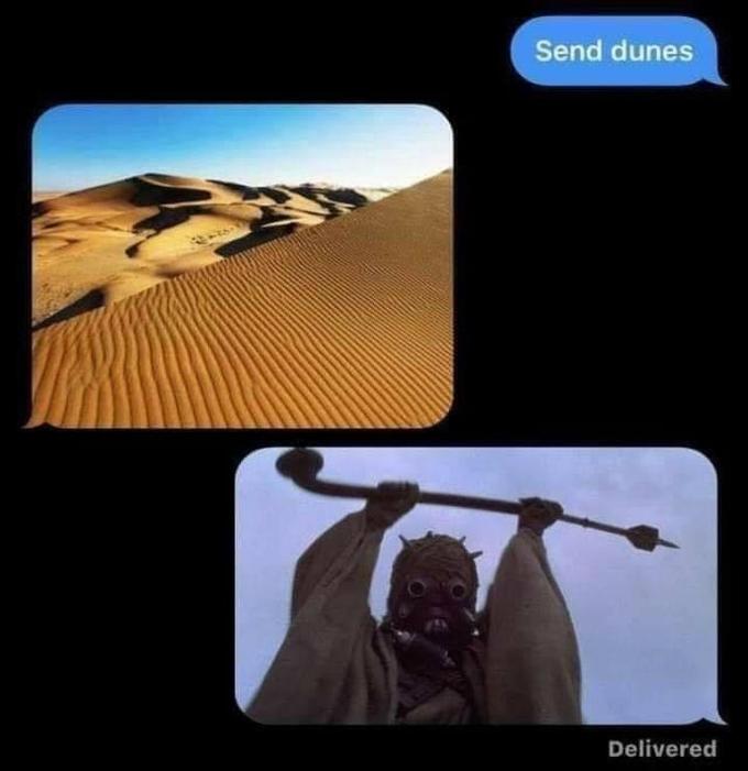 Send dunes Delivered