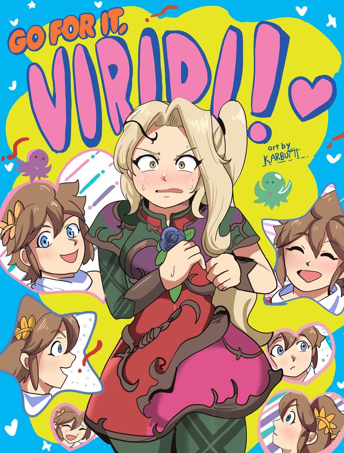 GOFOR IT grt by KARBUH Cartoon Facial expression Vertebrate Sharing Happy Organism Mammal Interaction Art Pink Fun Community Font Comic book People Friendship Illustration