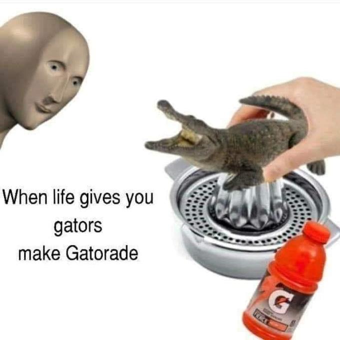 When life gives you gators make Gatorade