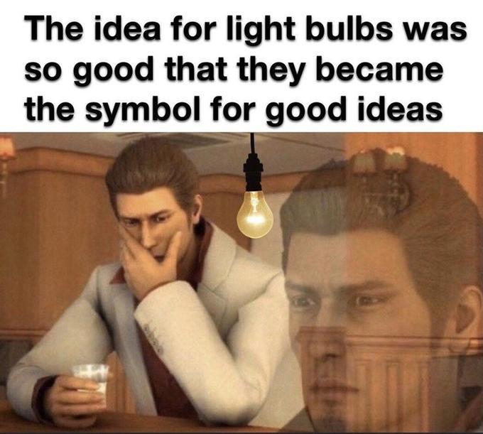 The idea for light bulbs was so good that they became the symbol for good ideas