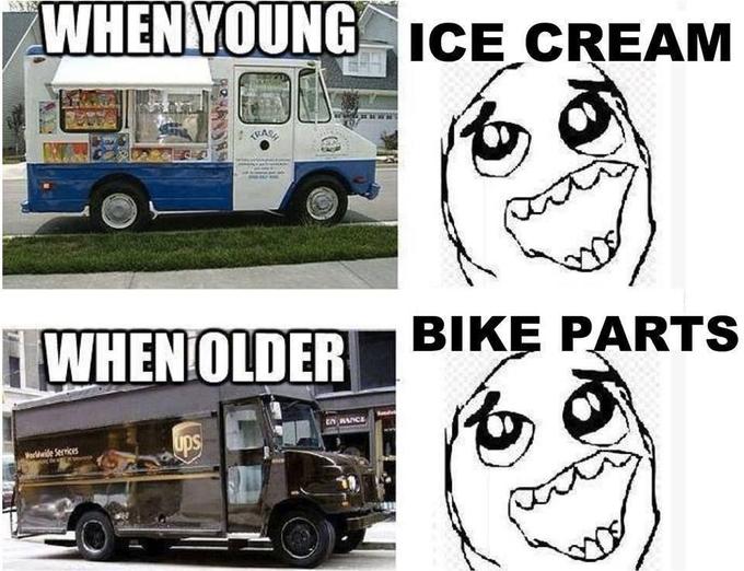 WHEN YOUNG ICE CREAM WHEN OLDER BIKE PARTS AICE ups Powide Serrices