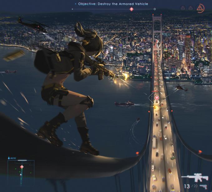 Objective: Destroy the Armored Vehicle AAA 48/50 13/20 0