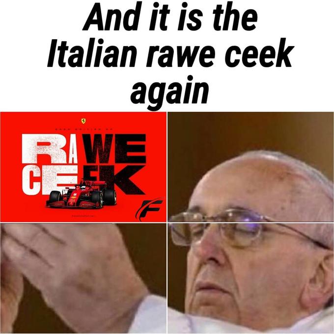 And it is the Italian rawe ceek again RAWE CEK