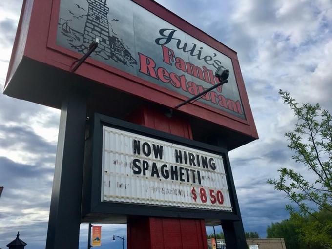 Julies Famil RGకజయమము NOW HIRING SPAGHETTI %248 50