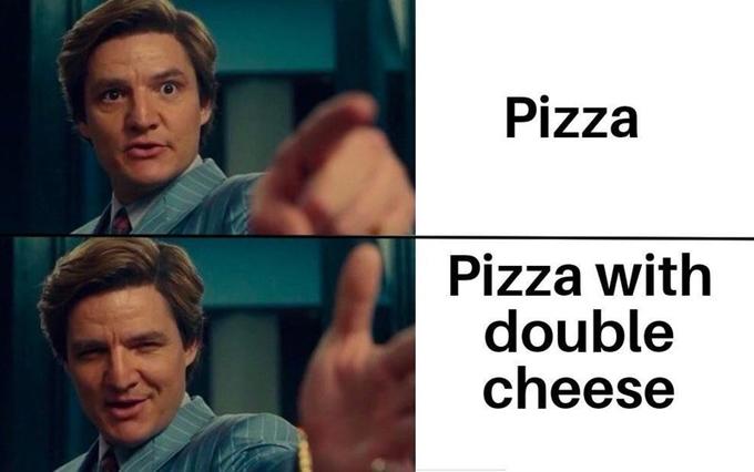 Pizza Pizza with double cheese