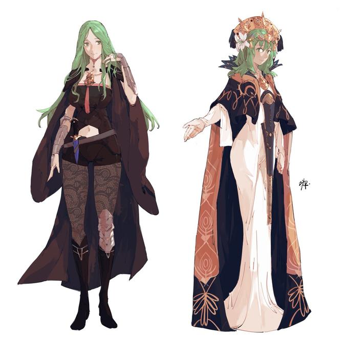 Byleth and Rhea by Sakuremi (@sakuuremi) | Fire Emblem: Three Houses ...