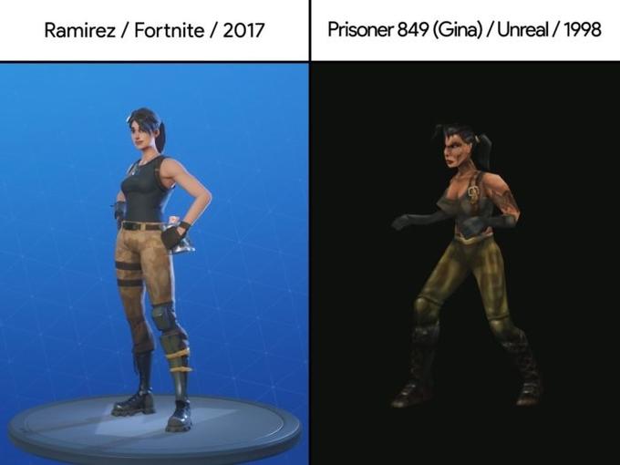 Ramirez / Fortnite / 2017 Prisoner 849 (Gina) /Unreal / 1998