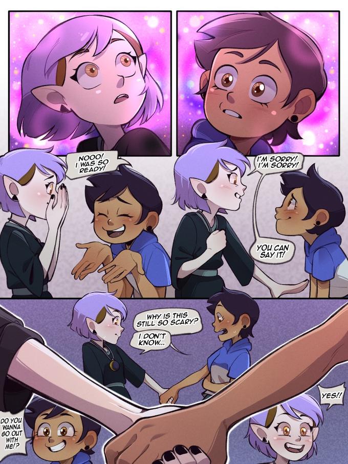 I WAS SO READY! 100ON I'M SORRY! I'M SORRY! YOU CAN SAY IT! WHY IS THIS STILL SO SCARY? I DON'T KNOW... YES!! DO YOU WANNA 6O OUT WITH ME!?