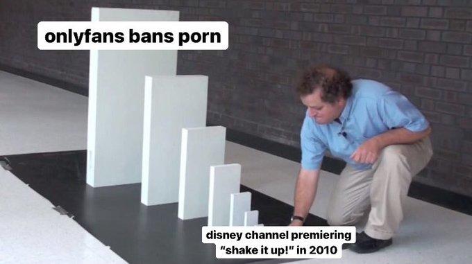 onlyfans bans p--- disney channel premiering "shake it up!" in 2010