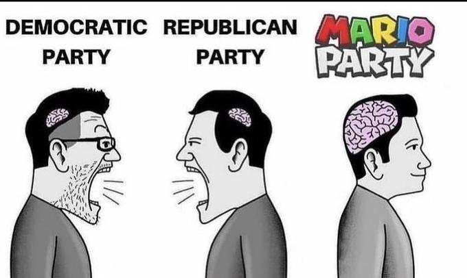 DEMOCRATIC REPUBLICAN MARIO PARTY PARTY PARTY (F