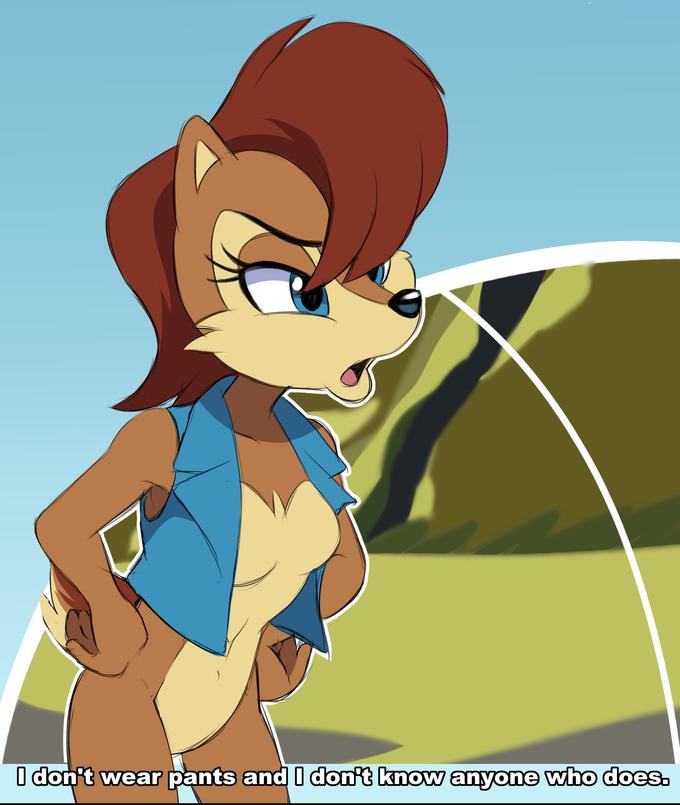 I guess there's some female ones, like Blaze and Rouge but that's about it. Redraw of that one scene from Space Ghost Coast to Coast.