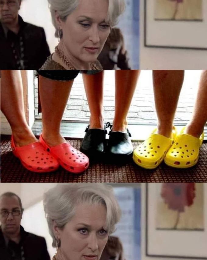 Miranda Priestly Looking At Your Shoes | Know Your Meme