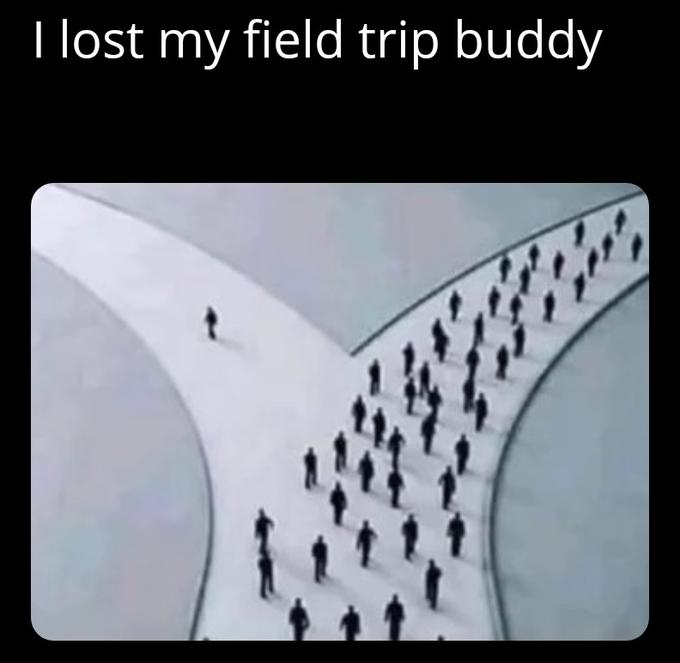 I lost my field trip buddy