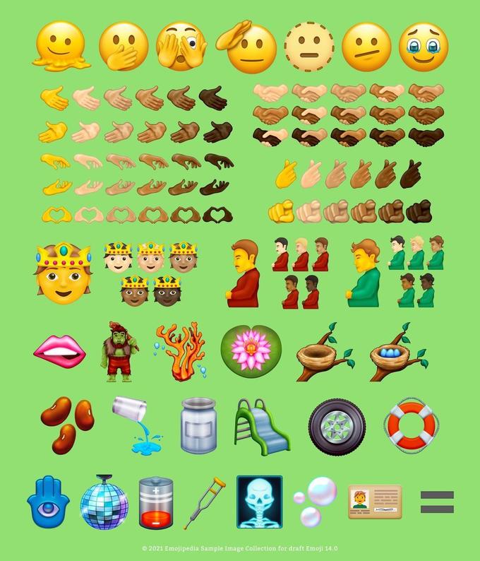 營 © 2021 Emojipedia Sample Image Collection for draft Emoji 14.0