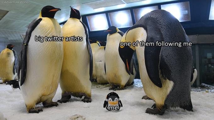 ©Adventure World big twitter artists one of them following me me