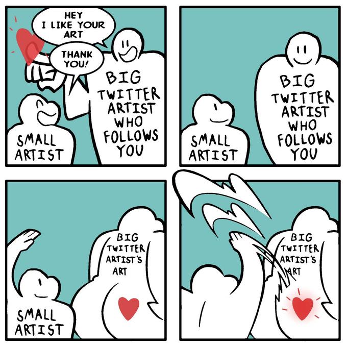 НEY I LIKE YOUR ART THANK YOU! BIG TWITTER ARTIST WHO FOLLOWS YOU BIG TWITTER ARTIST WHO FOLLOWS YOU SMALL ARTIST SMALL ARTIST BIG TWITTER ARTIST'S BIG TWITTER ARTIST'S MRT ART SMALL ARTIST