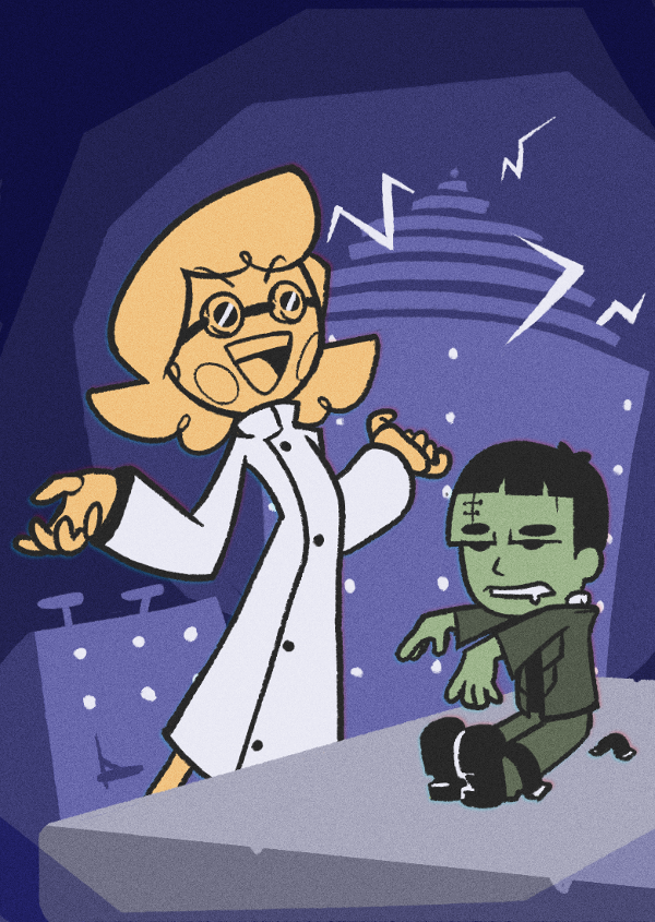 Starting with Dr. FrankenAmy and her little monster Ajay. | Emmy The ...