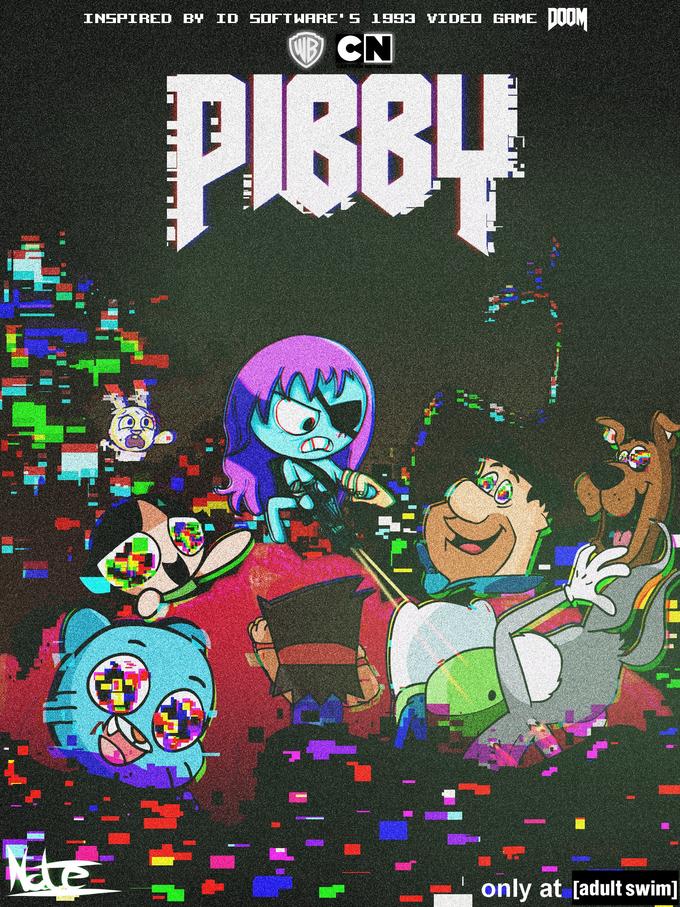 INSPIRED BY ID SOFTHARE' 5 1993 VIDED GAME DOOM CN PIBBY only at [adult swim]