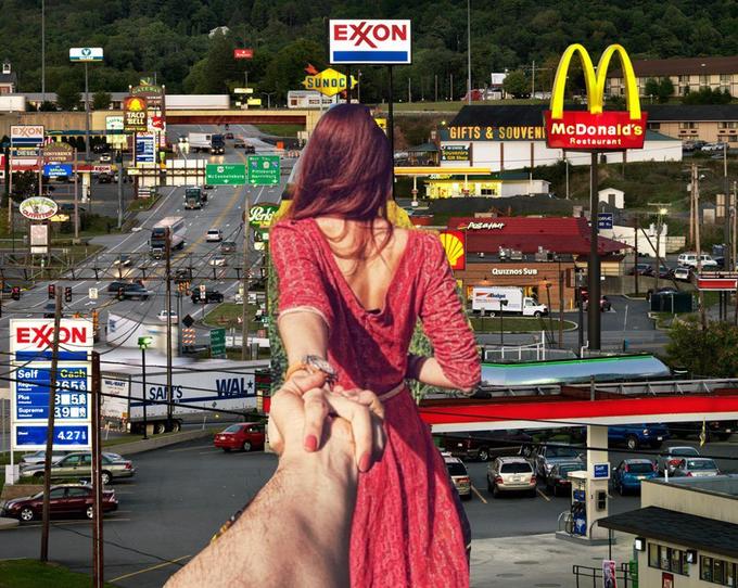 EXON SUNOC GATEWAY TACO BELL EXON "GIFTS&SOUVEN McDonald's bevs Restaurant DIESEL CONFERENCE CENTER Souvenirs GIR Shop P rgh MeCen urg Harviur SUBUNG Prk Autat Quiznos Sus udget EXON Self Cash WAL WMART Reg SATS 3 58 Supreme 39 Plus 4.271