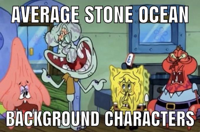 AVERAGE STONE OCEAN BACKGROUND CHARACTERS