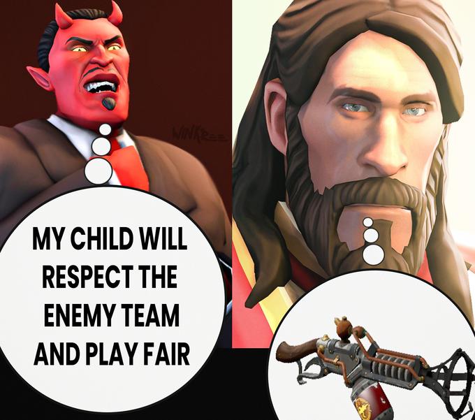 WINKEE MY CHILD WILL RESPECT THE ENEMY TEAM AND PLAY FAIR